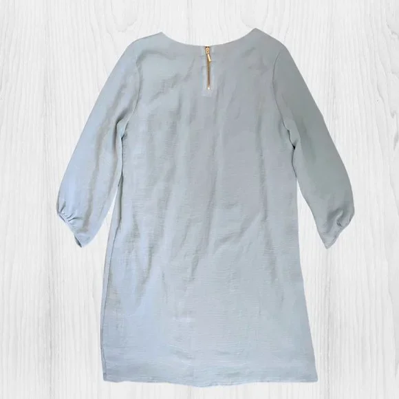 H&M Light Blue Mini Dress - Size 4 - Picture 3 of 6